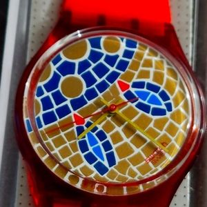 Swatch vintage 1990 Ravenna GR107 Mosaic in box Pre-owned Excelent condition